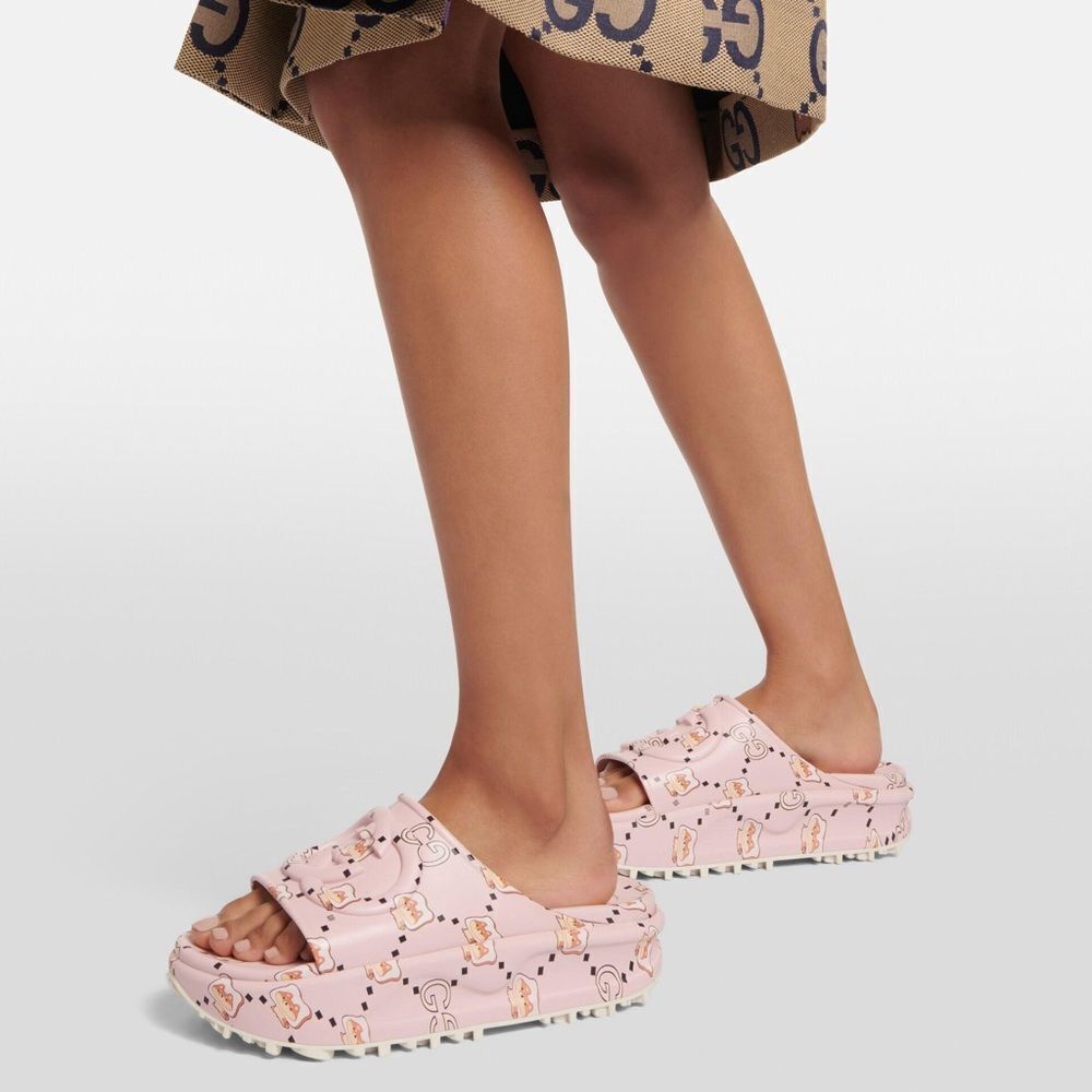 Gucci Animal Print Slides